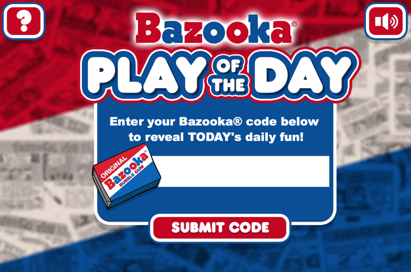 bazookajoe.com code enter
